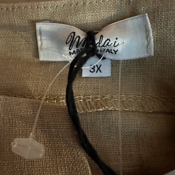 Modai 100 % Linen Tunic (Size 3X) - Picture 5 of 8